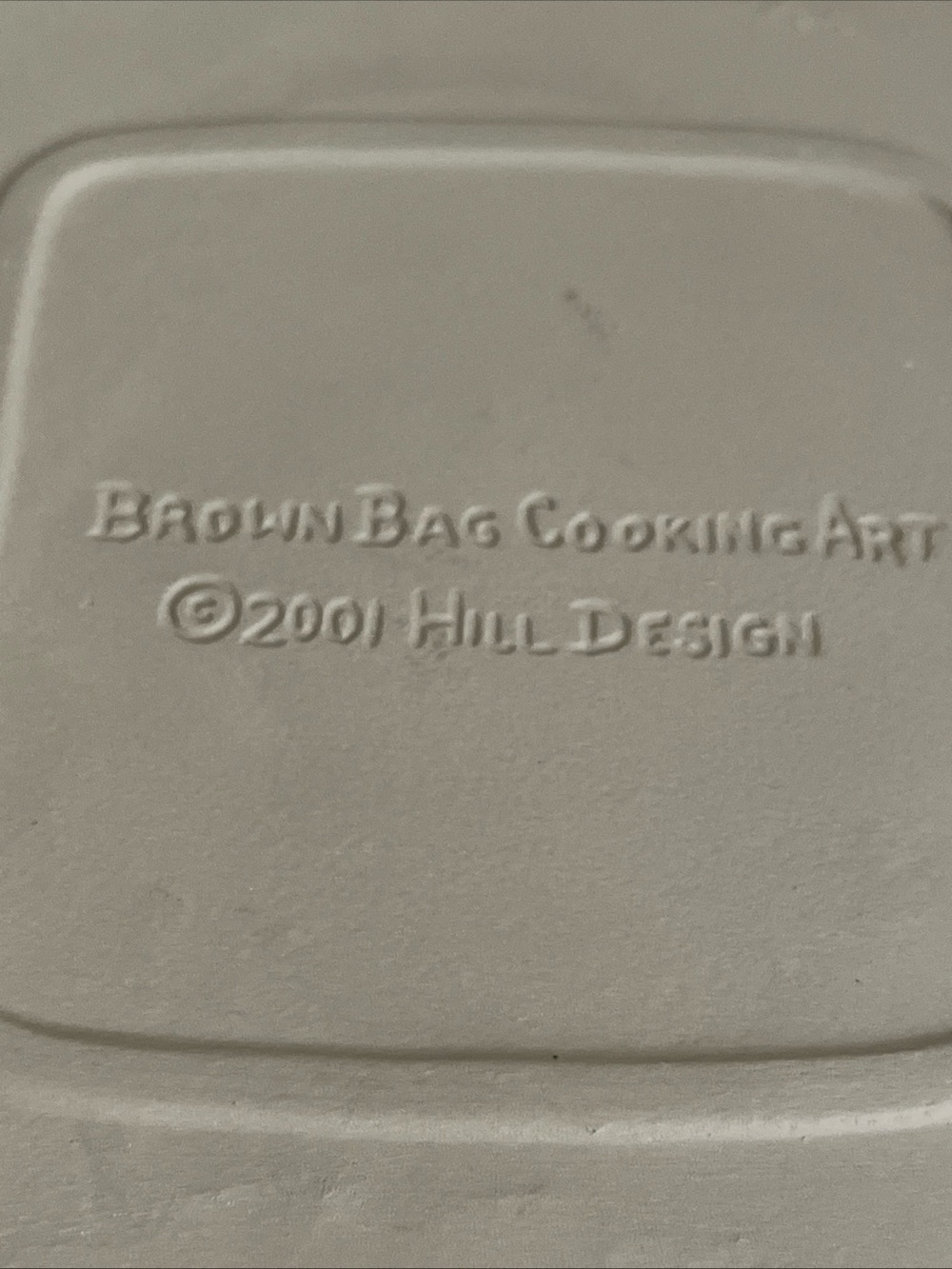 Brown Bag Cookie Art Cookie Snowflake Shortbread Ceramic Stoneware Square Pan - Picture 7 of 7